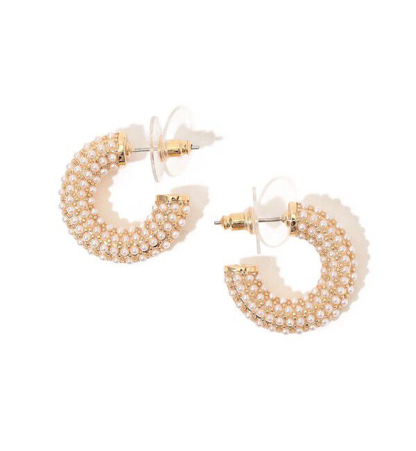 TOMORROWLAND GOODS「Kenneth Jay Lane Pearl Post Hoops ピアス」|ピアス|