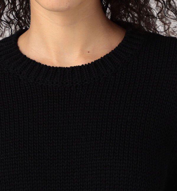 GALERIE VIE「モノトーンジャカード クルーネックプルオーバー」|ニット・セーター|