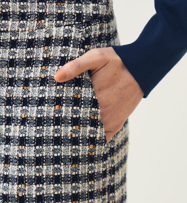 TOMORROWLAND collection「【WEB先行予約】クロレギンガムチェック ワイドストレートパンツ」|その他|