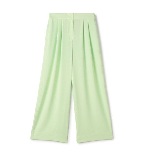 Ballsey「【WEB先行予約】サンディジョーゼット タックワイドパンツ」|その他|53 ライトグリーン