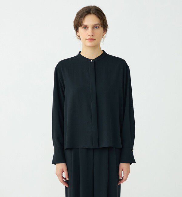 Ballsey「【WEB先行予約】サンディジョーゼット ボックスシルエットブラウス」|シャツ・ブラウス|