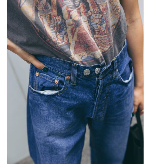  「テーパードデニム5ポケットパンツ」|デニム|