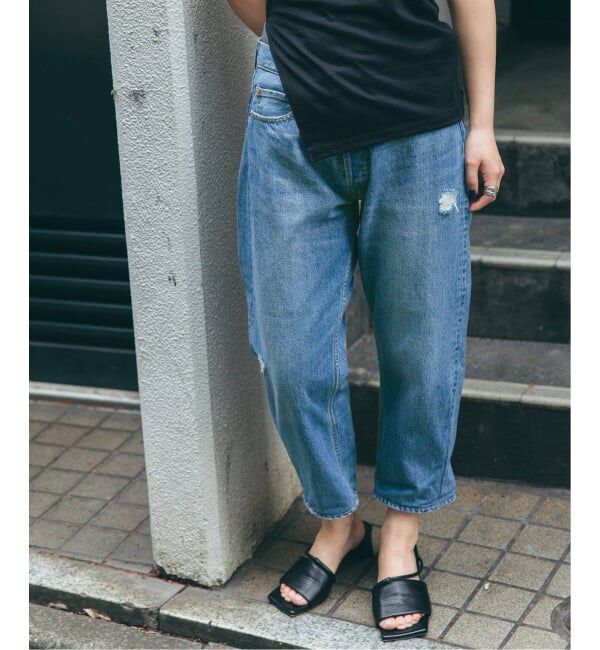  「テーパードデニム5ポケットパンツ」|デニム|