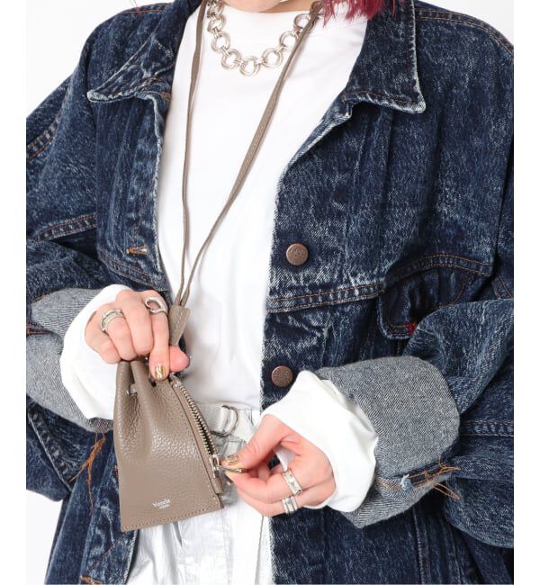  「【blancle/ ブランクレ】S.LETHER Minimini zip draw」|ショルダー・メッセンジャー|