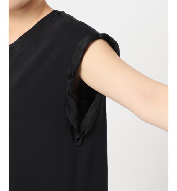  「SATIN PIPING CUT DRESS：ワンピース」|ワンピース|