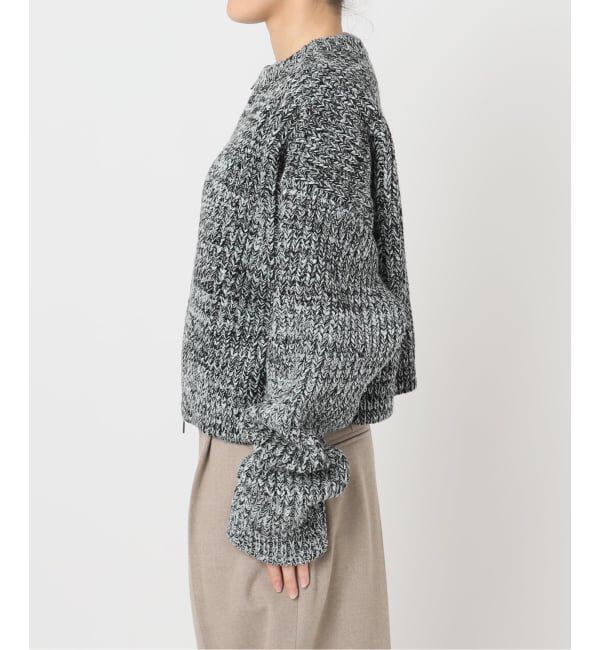  「AZE BULKY ZIP カーディガン：ニット」|ニット・セーター|