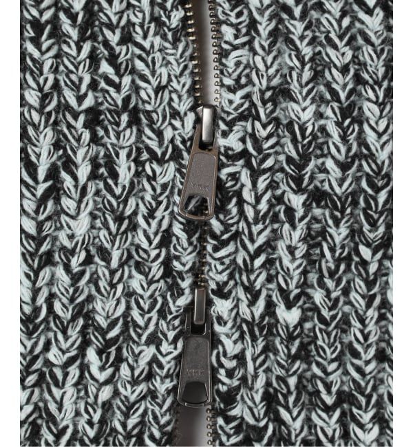  「AZE BULKY ZIP カーディガン：ニット」|ニット・セーター|