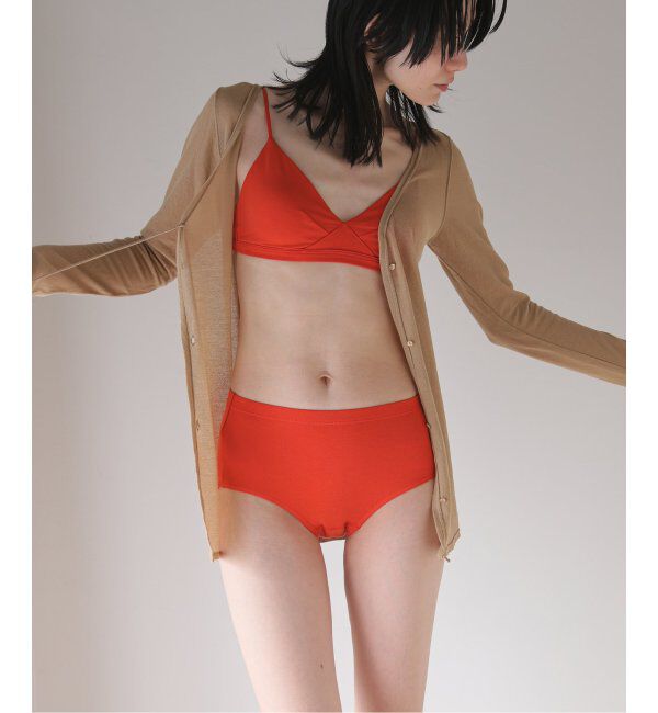 EMILYWEEK「【RESET】オーガニックコットン混 2WAYサニタリーショーツ（オレンジレッド）」|インナー|