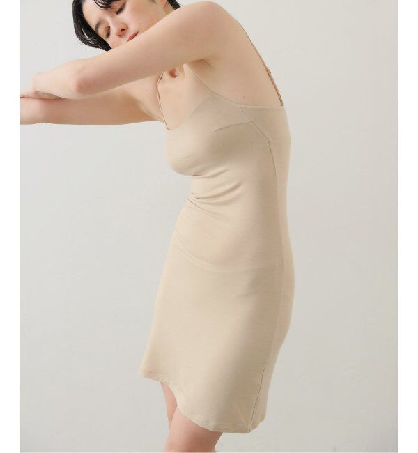 EMILYWEEK「【ACTIVE】Bamboo ストレッチロングキャミソール（ベージュ）」|インナー|ベージュ