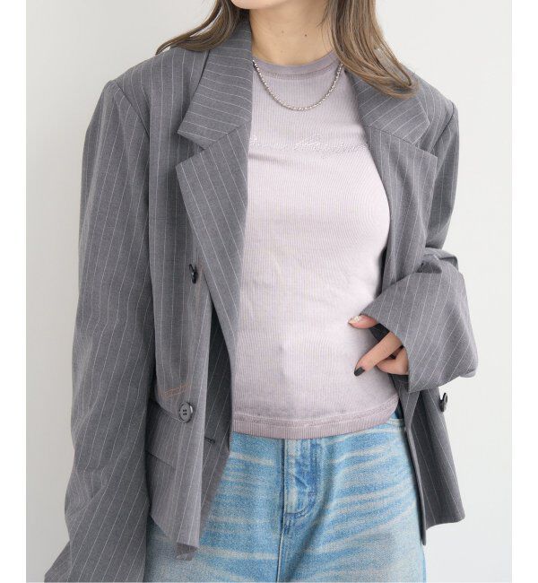 JOINT WORKS「GUESS/ゲス GO RHINESTONE LONG SLEEVE TOP」|Tシャツ・カットソー|ボルドー