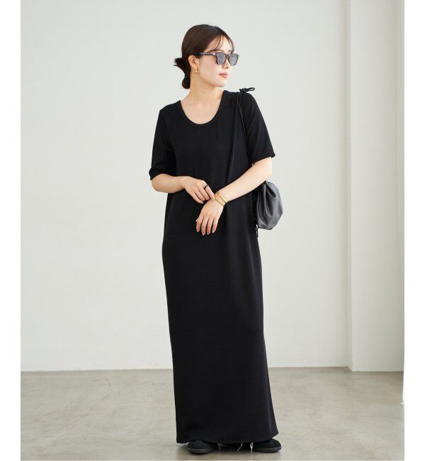 Plage「《WEB限定追加》Rib ハーフスリーブ ワンピース 2」|ワンピース|