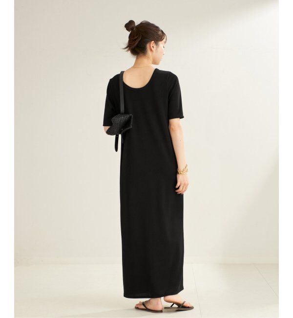 Plage「《WEB限定追加》Rib ハーフスリーブ ワンピース 2」|ワンピース|