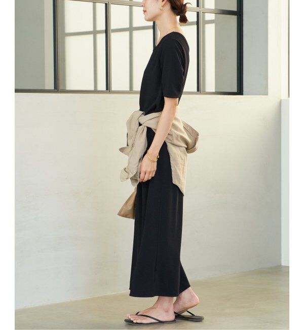 Plage「《WEB限定追加》Rib ハーフスリーブ ワンピース 2」|ワンピース|