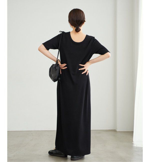 Plage「《WEB限定追加》Rib ハーフスリーブ ワンピース 2」|ワンピース|