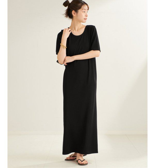 Plage「《WEB限定追加》Rib ハーフスリーブ ワンピース 2」|ワンピース|