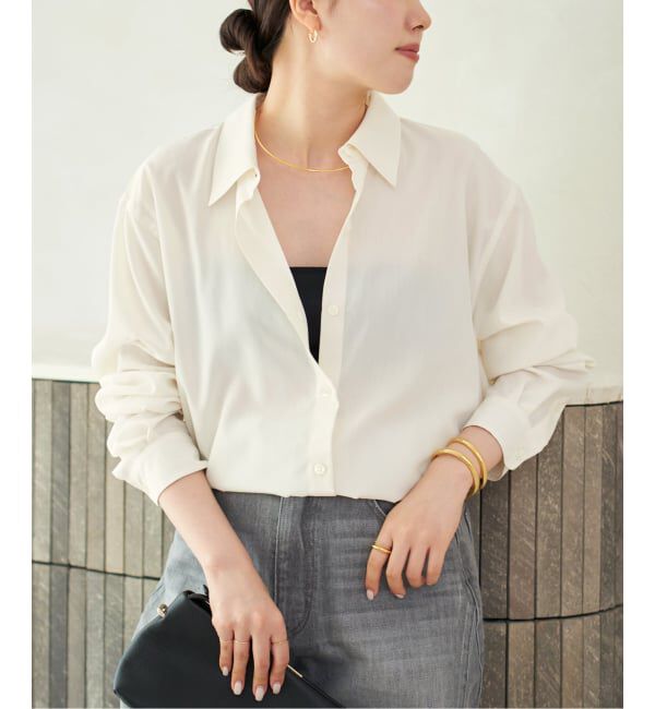 Plage「Sway Back Tuck シャツ」|シャツ・ブラウス|ナチュラル