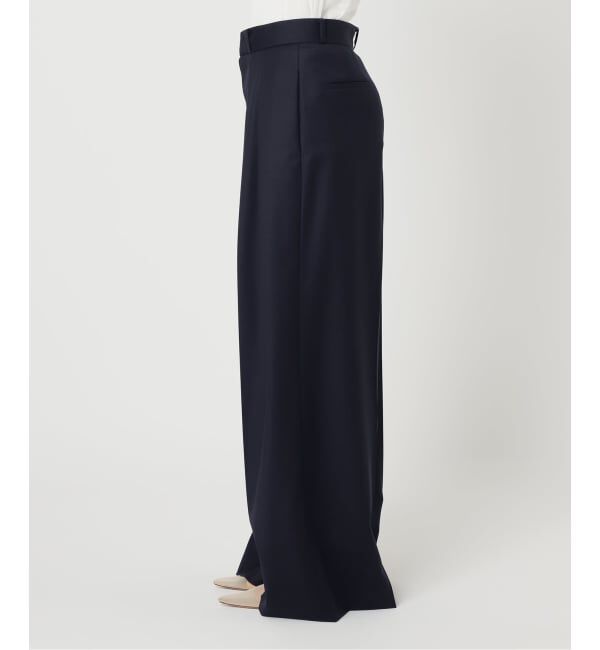 Plage「WO SE 2Tuck Wide パンツ」|スラックス|