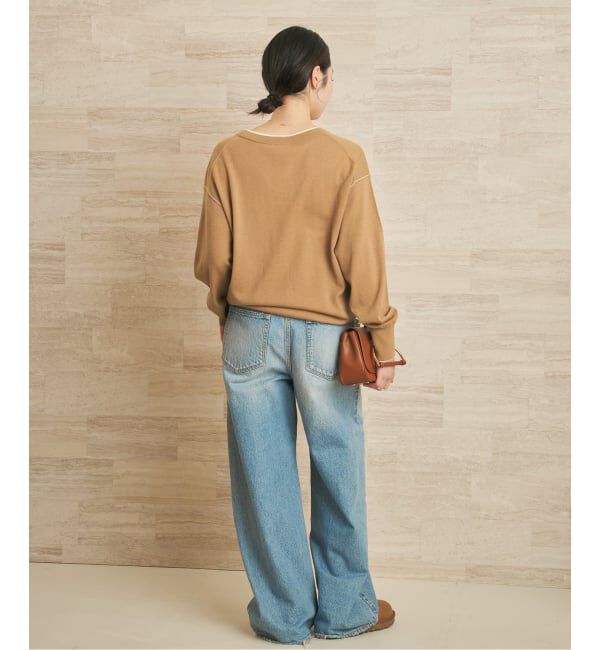 Plage「TWO TONE Vネック カーディガン」|カーディガン|