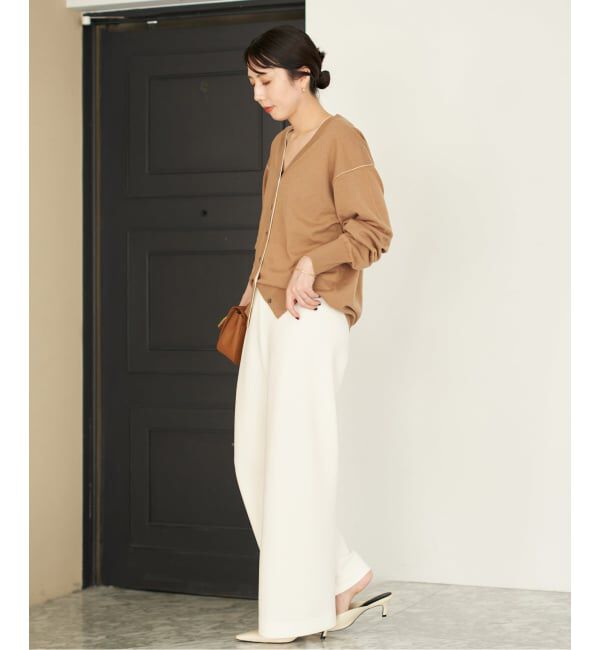 Plage「TWO TONE Vネック カーディガン」|カーディガン|