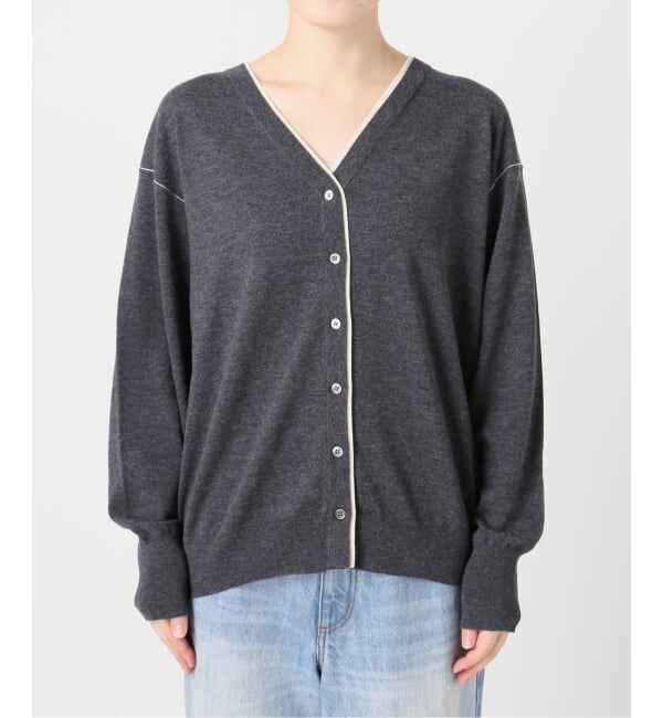 Plage「TWO TONE Vネック カーディガン」|カーディガン|