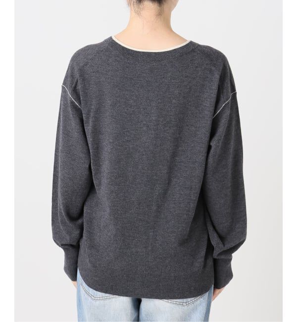 Plage「TWO TONE Vネック カーディガン」|カーディガン|