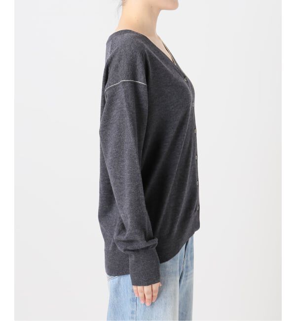 Plage「TWO TONE Vネック カーディガン」|カーディガン|