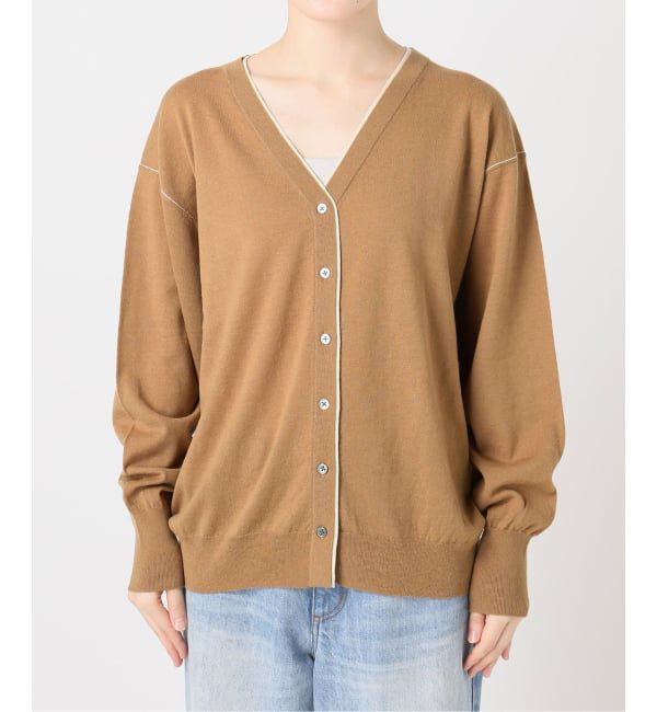 Plage「TWO TONE Vネック カーディガン」|カーディガン|