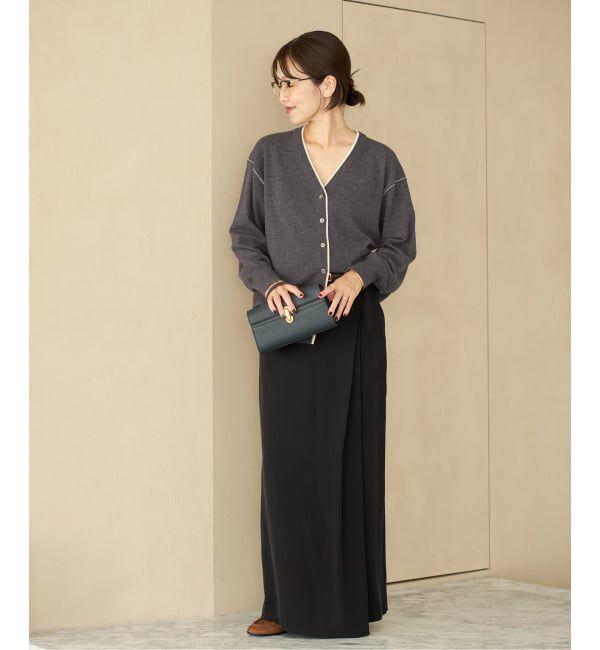 Plage「TWO TONE Vネック カーディガン」|カーディガン|