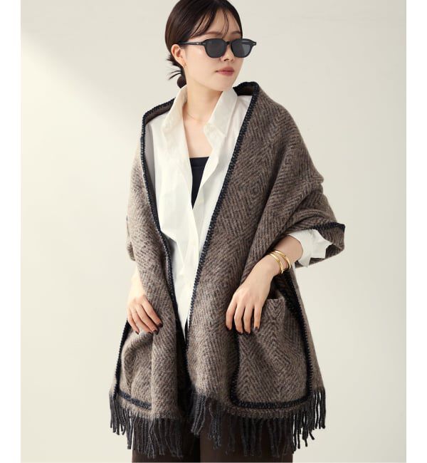 Plage「LAPUAN KANKURIT / ラプアンカンクリ POCKET SHAWL MARIA ショール」|ストール|