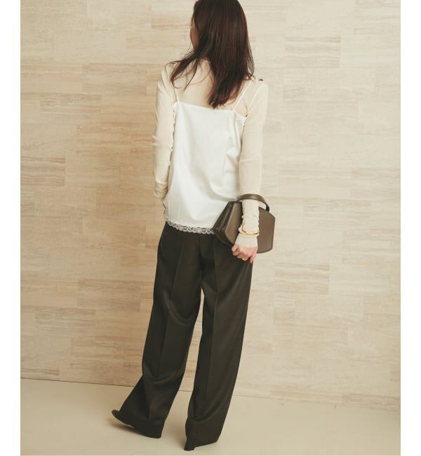 Plage「layered lace satin キャミソール」|キャミソール|