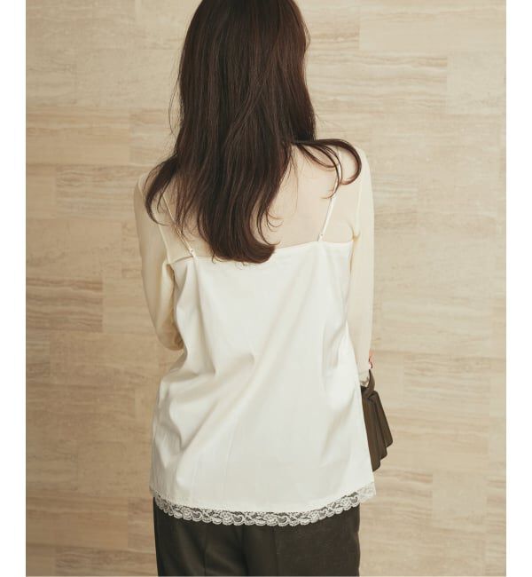 Plage「layered lace satin キャミソール」|キャミソール|