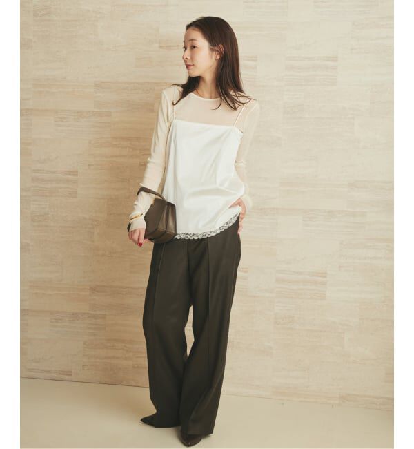 Plage「layered lace satin キャミソール」|キャミソール|