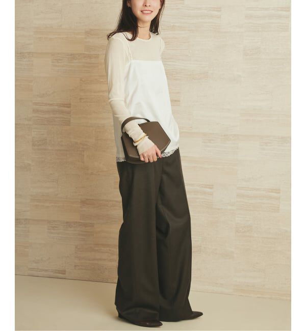 Plage「layered lace satin キャミソール」|キャミソール|