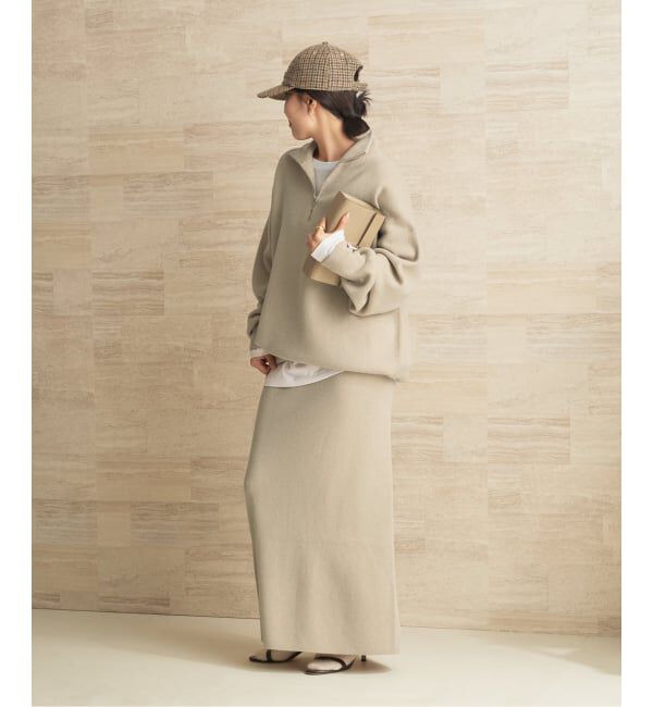 Plage「《一部店舗・WEB限定》スムース ハーフ Zip ニット」|ニット・セーター|