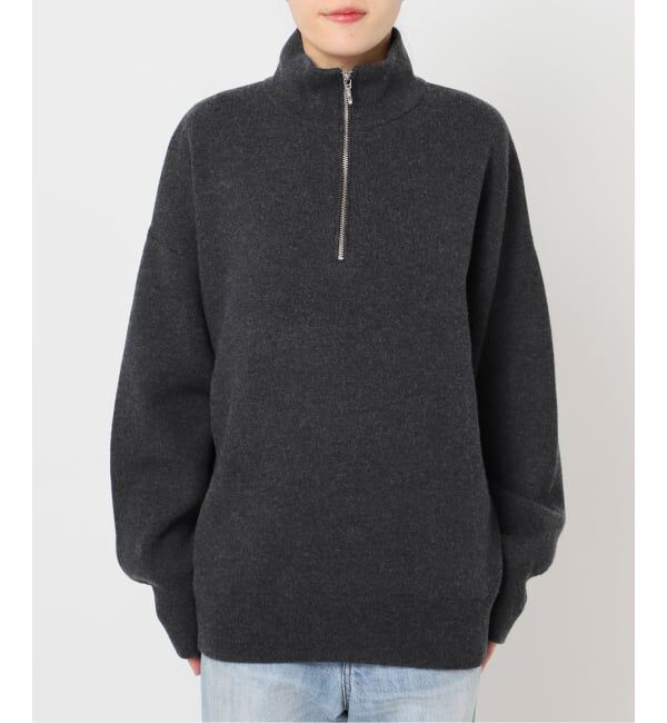 Plage「《一部店舗・WEB限定》スムース ハーフ Zip ニット」|ニット・セーター|
