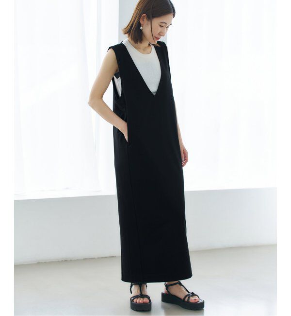 VERMEIL par iena「コンパクトジャージナローワンピース」|ワンピース|