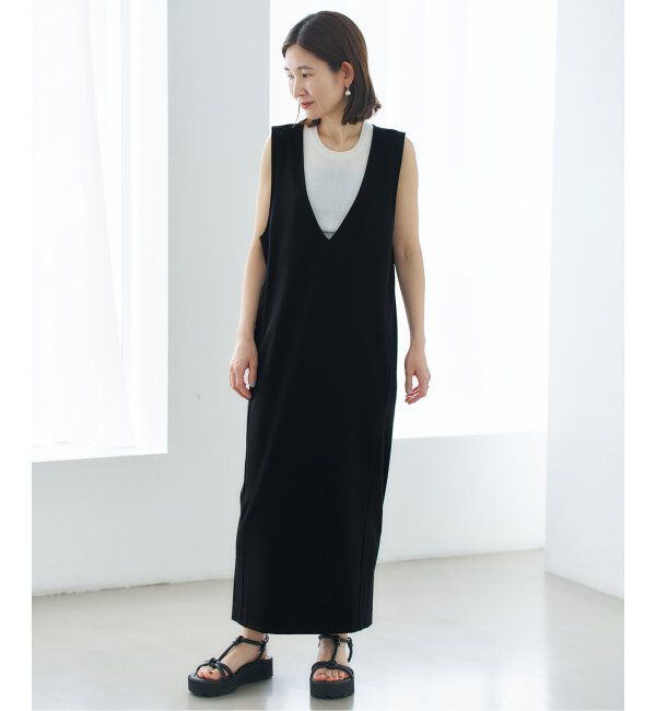 VERMEIL par iena「コンパクトジャージナローワンピース」|ワンピース|
