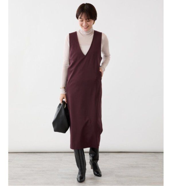 VERMEIL par iena「コンパクトジャージナローワンピース」|ワンピース|