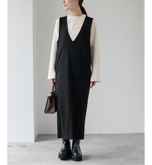 VERMEIL par iena「コンパクトジャージナローワンピース」|ワンピース|