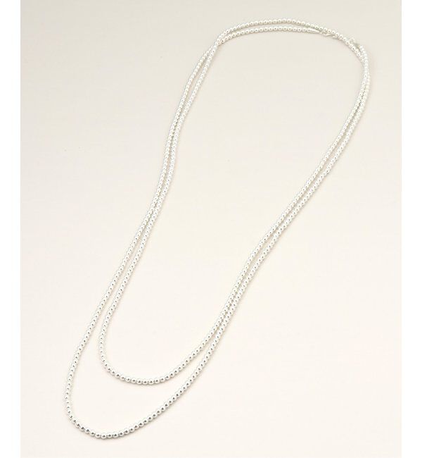 SLOBE IENA「《追加2》SLOBE ロングメタルビーズネックレス180cm」|ネックレス|