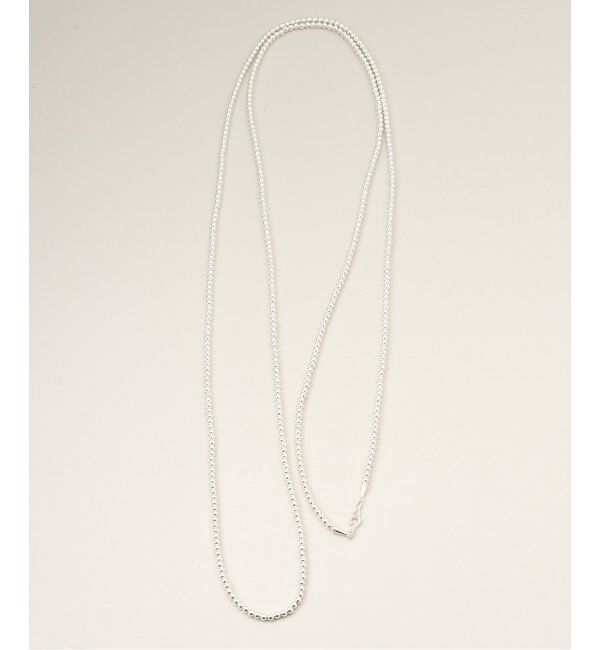 SLOBE IENA「《追加2》SLOBE ロングメタルビーズネックレス180cm」|ネックレス|