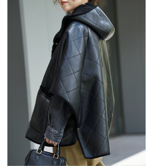 IENA「MACKINTOSH/マッキントッシュ 別注 LYNESS ポンチョボアコート」|ポンチョ・ケープ|