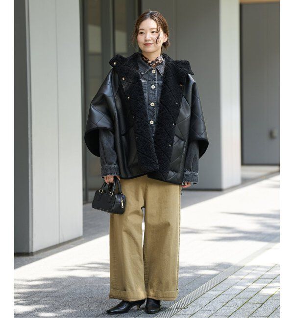 IENA「MACKINTOSH/マッキントッシュ 別注 LYNESS ポンチョボアコート」|ポンチョ・ケープ|