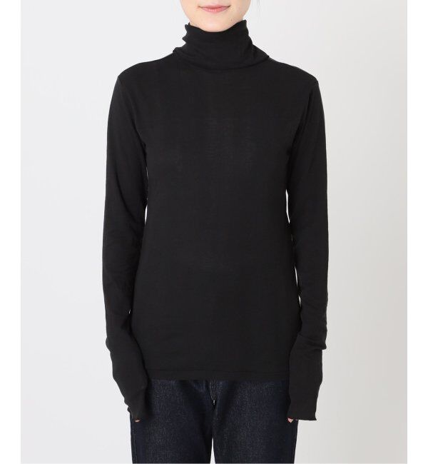 SLOBE IENA「《追加》MILLER/ミラー SLOBE別注 SHEER RIB タートルネック」|Tシャツ・カットソー|