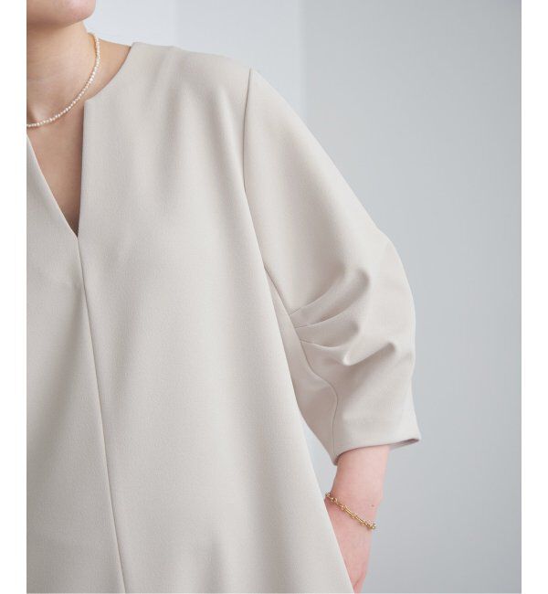 IENA「タックスリーブワンピース」|ワンピース|ナチュラル