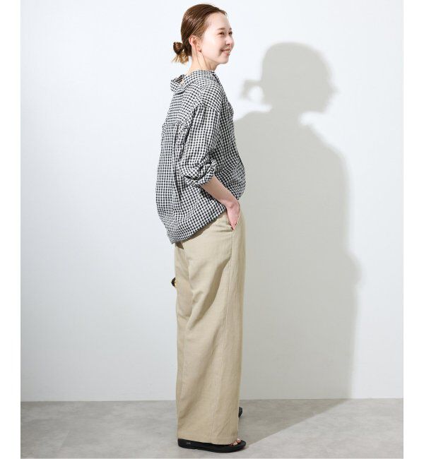 SLOBE IENA「リネンコットンレギュラーシャツ」|シャツ・ブラウス|