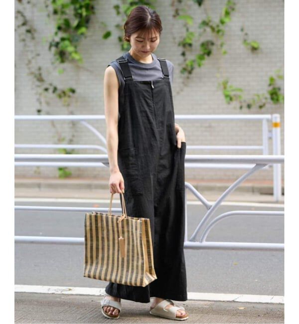 SLOBE IENA「《WEB限定/追加》アイラインジャンパースカート」|ワンピース|