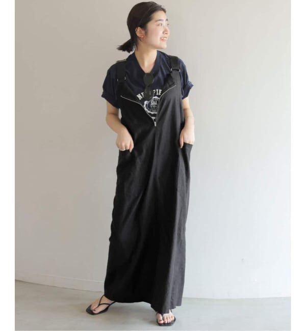 SLOBE IENA「《WEB限定/追加》アイラインジャンパースカート」|ワンピース|