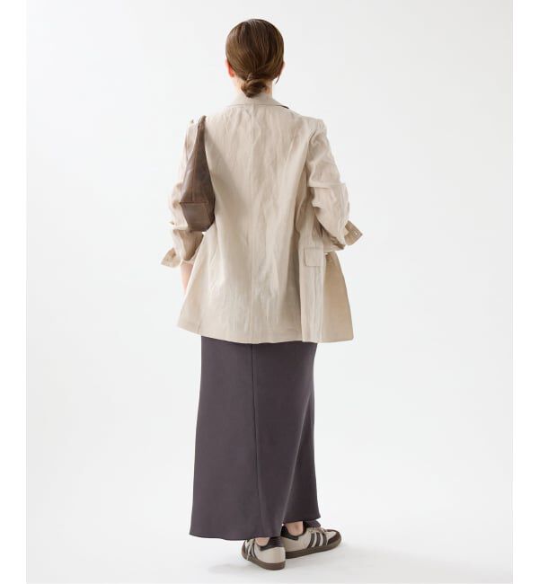 IENA「《WEB・一部店舗限定 追加12》ダブルサテンスカート」|スカート|