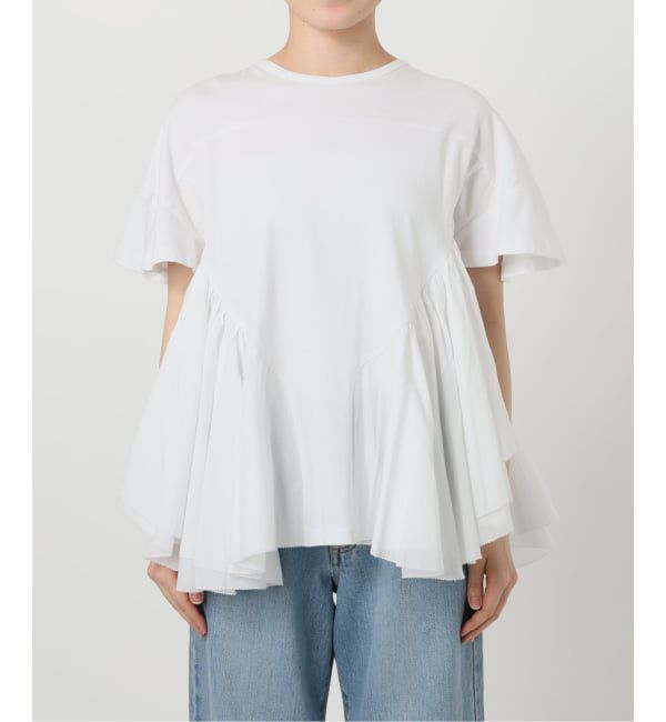 IENA「《追加》AAYUSHI/アユーシ ロングティアードフリルテールトップス」|Tシャツ・カットソー|